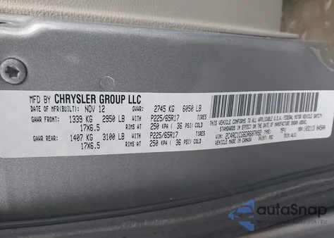 2013 Chrysler Town & Country Touring-L from USA, damaged, VIN 2C4RC1CG6DR607092
